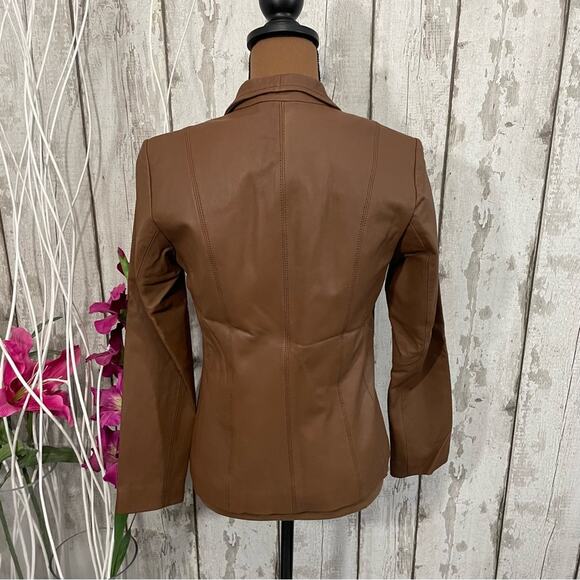 Cole Haan - NWT Fitted Leather Jacket - Picture 10 of 13